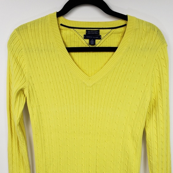 Tommy Hilfiger 2 women Pima Cotton solid V- - Picture 1 of 3